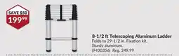 Princess Auto 8-1/2 ftTelescoping Aluminum Ladder offer