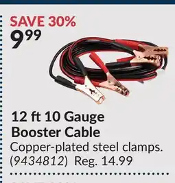 Princess Auto 12 ft10 Gauge Booster Cable offer