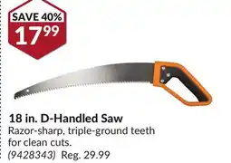Princess Auto 18 in. D-Handled Saw offer