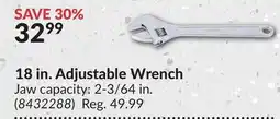 Princess Auto 18 in. Adjustable Wrench offer