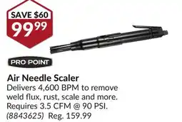 Princess Auto Air Needle Scaler offer