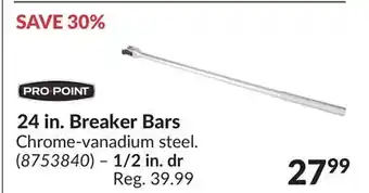 Princess Auto 24 in. Breaker Bars offer