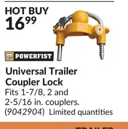 Princess Auto Universal Trailer Coupler Lock offer