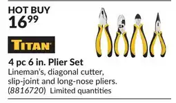 Princess Auto 4 pc 6 in. Plier Set offer