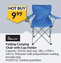 Princess Auto Folding Camping Chair with Cup Holder offer