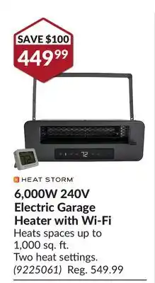 Princess Auto 6,000W 240V Electric Garage Heater with Wi-Fi offer