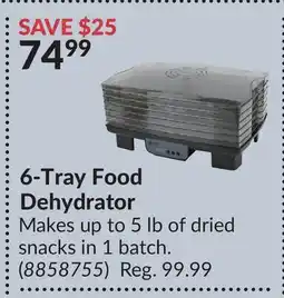 Princess Auto 6-Tray Food Dehydrator offer
