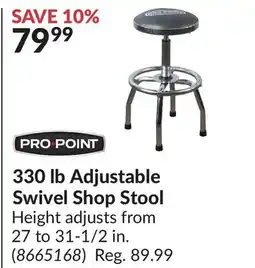 Princess Auto 330 lb Adjustable Swivel Shop Stool offer