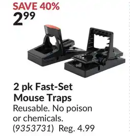 Princess Auto 2 pk Fast-Set Mouse Traps offer