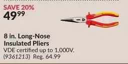 Princess Auto 8 in. Long-Nose Insulated Pliers offer