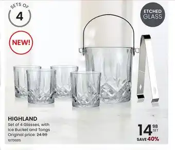 Stokes HIGHLAND Set of 4 Glasses offer