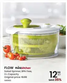 Stokes thinkkitchen FLOW Salad Spinner offer