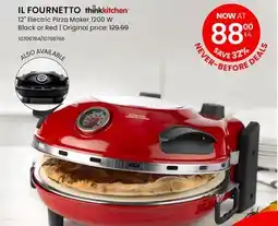 Stokes thinkkitchen IL FOURNETTO 12 Electric Pizza Maker 1200 W offer