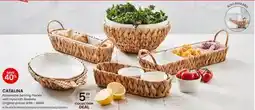 Stokes CATALINA Porcelaine Serving Pieces with Hyacinth Baskets offer