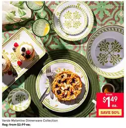 Kitchen Stuff Plus 9 PC. SET Verde Melamine Dinnerware Collection offer