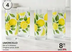 Stokes LIMONCELLO Set of 4 Glasses offer