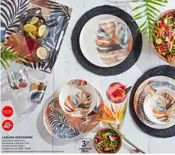 Stokes LAGUNA SERVEWARE Open Stock Melamine Serveware Collection with Colorful Floral Pattern offer