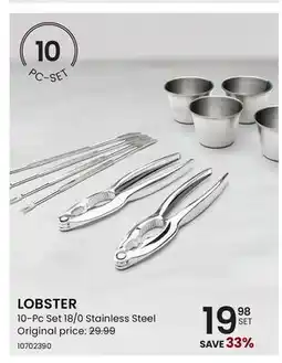 Stokes LOBSTER 10-Pc Set 18/0 Stainless Steel offer