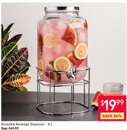 Kitchen Stuff Plus Rosedale Beverage Dispenser 8 L offer