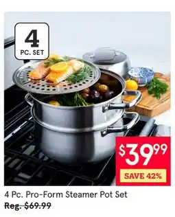 Kitchen Stuff Plus 4 Pc. Pro-Form Steamer Pot Set offer