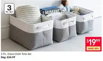Kitchen Stuff Plus 3 Pc. Clara Cloth Tote Set offer