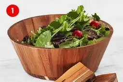 Stokes SILO Wood Salad Bowl with Utensils offer