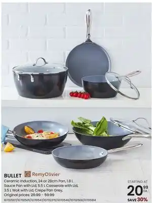 Stokes BULLET Ceramic Induction, 24 or 28cm Pan offer