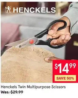 Kitchen Stuff Plus 2 PC. SET Henckels Twin Multipurpose Scissors offer