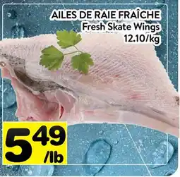Supermarché PA AILES DE RAIE FRAÎCHE | Fresh Skate Wings offer