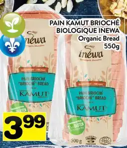 Supermarché PA PAIN KAMUT BRIOCHÉ BIOLOGIQUE INEWA | Organic Bread offer