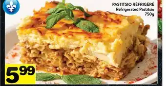 Supermarché PA PASTITSIO RÉFRIGÉRÉ | Refrigerated Pastitsio offer
