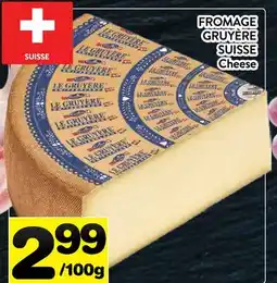 Supermarché PA FROMAGE GRUYÈRE SUISSE | Cheese offer