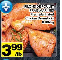 Supermarché PA PILONS DE POULET FRAIS MARINÉS | Fresh Marinated Chicken Drumsticks offer