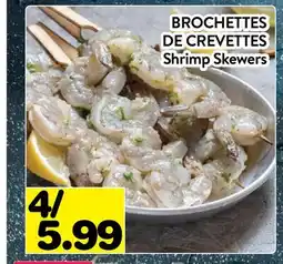 Supermarché PA BROCHETTES DE CREVETTES | Shrimp Skewers offer