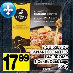 Supermarché PA 2 CUISSES DE CANARD CONFITES LAC BROME | 2 Confit Duck Legs offer