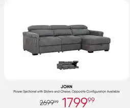 Meubles RD JOHN Power Sectional offer