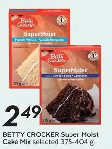 Sobeys Betty crocker super moist cake mix offer