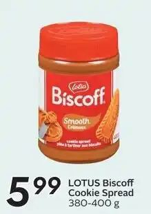 Sobeys Lotus biscoff cookie spread offer