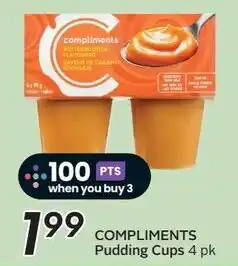 Sobeys Compliments pudding cups offer