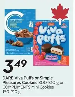 Sobeys Dare viva puffs or simple pleasures cookies offer