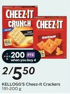 Sobeys Kellogg's cheez-it crackers offer