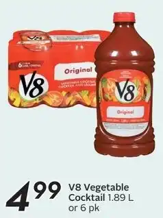 Sobeys V8 Vegetable Cocktail offer
