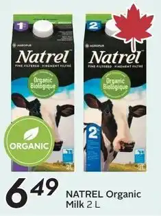 Sobeys Natrel organic milk offer