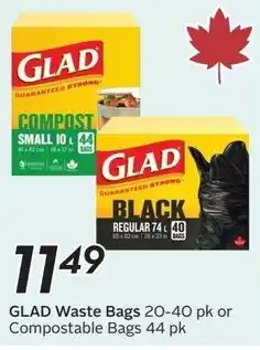 Sobeys Glad waste bags offer