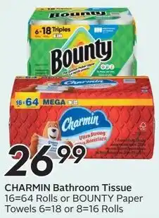 Sobeys Charmin bathroom tissue offer