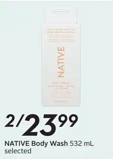 Sobeys Native body wash offer