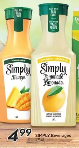 Sobeys Simply beverages offer