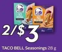 Sobeys Taco bell seasonings offer