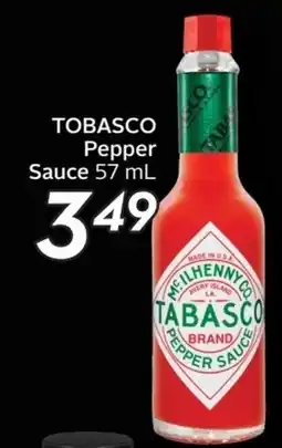 Sobeys Tobasco pepper sauce offer