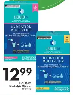 Sobeys Liquid I.V. electrolyte mix offer